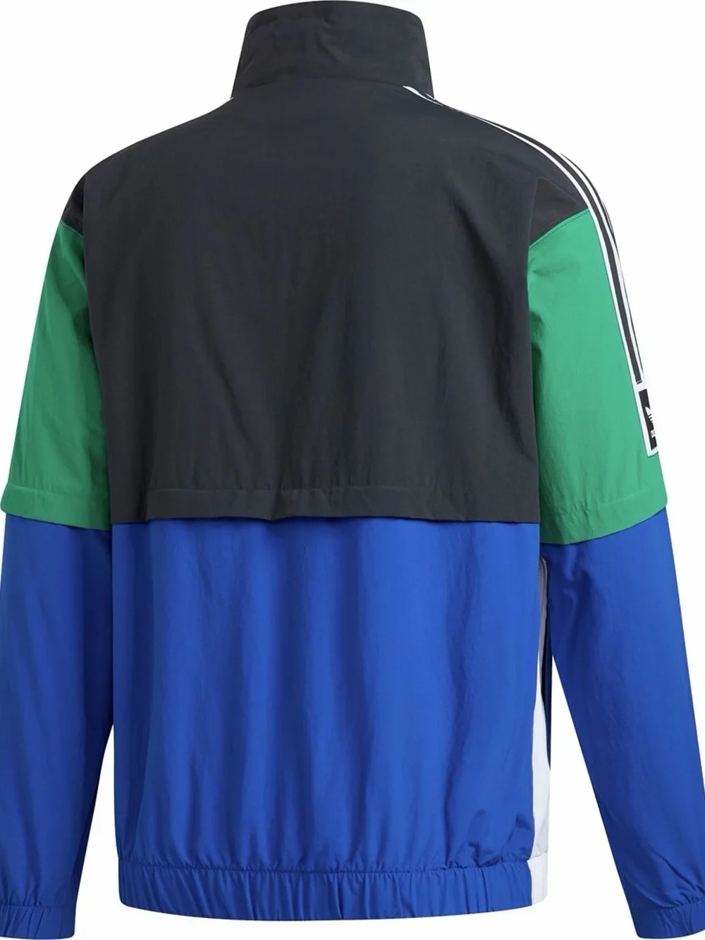 adidas Men’s Blue, Green & Black Colorblock Windbreaker